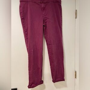 Lila Ryan raspberry color pants size 16
